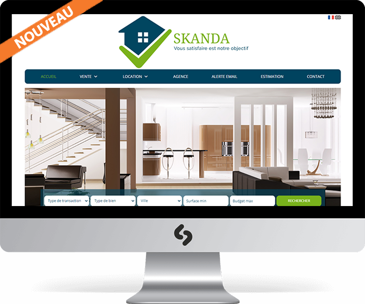 Site immobilier modèle SKANDA