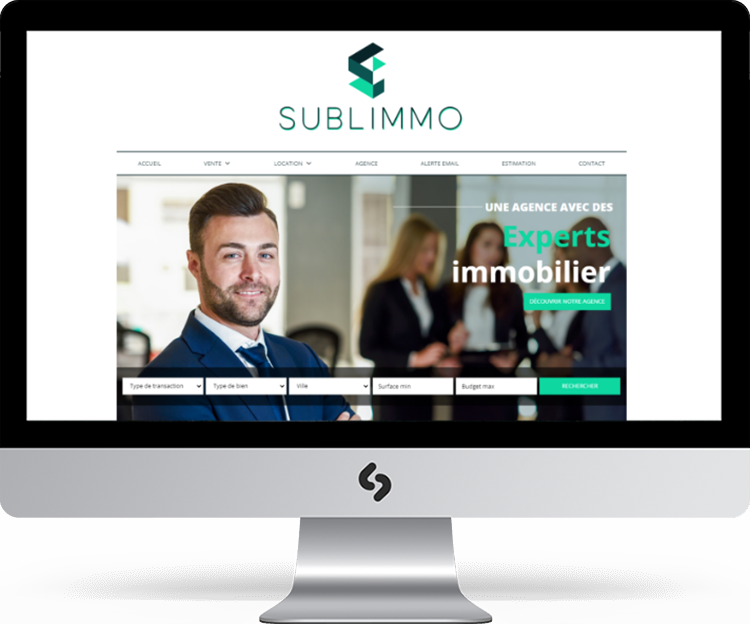 Site immobilier modèle SUBLIMO